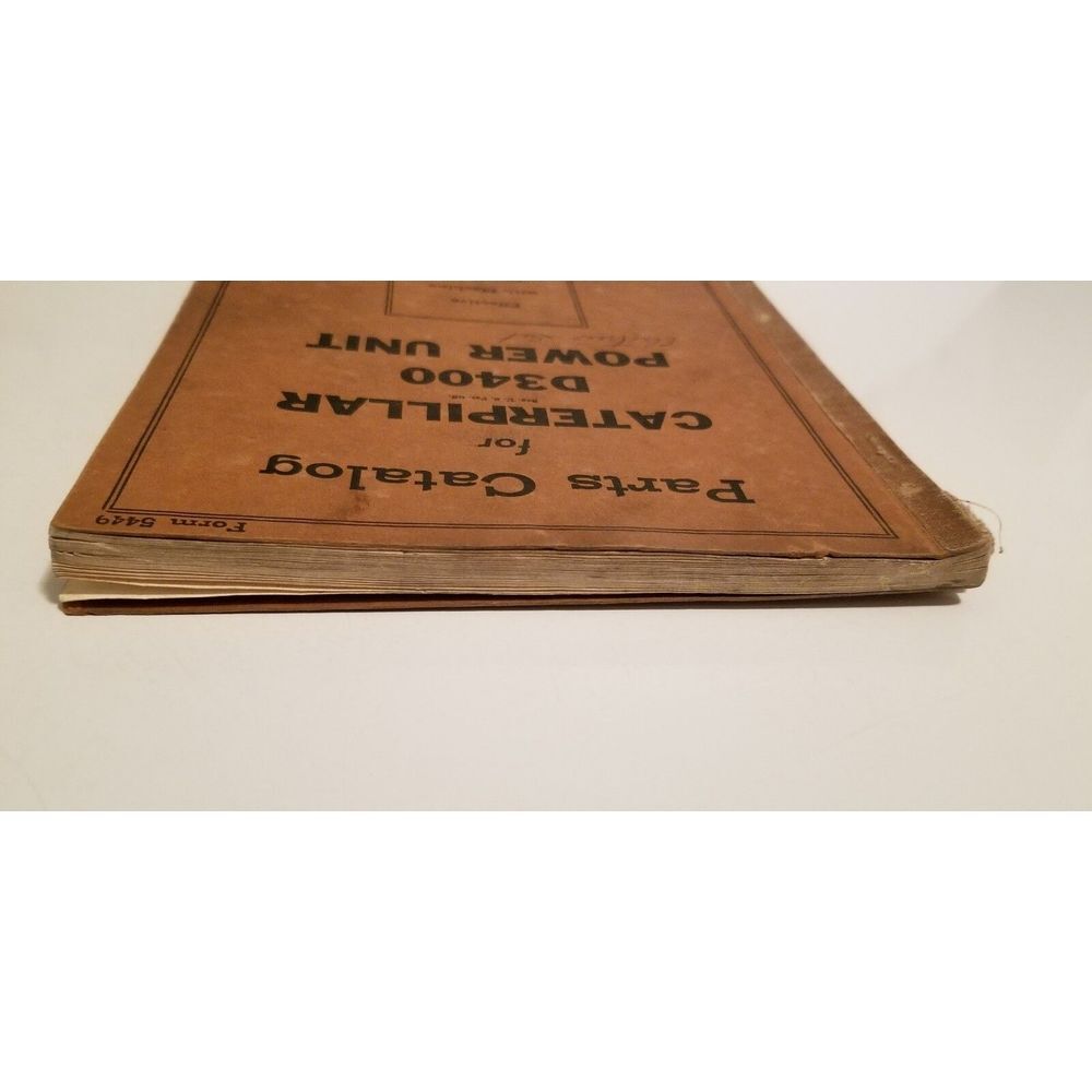 Vintage Original Sept 1939 Caterpillar D3400 Power Unit Parts Catalog Form 5449 - Picture 4 of 8